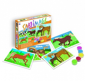 Песочные картинки – Лошади, 4 картинки (SentoSpherE, 887k)